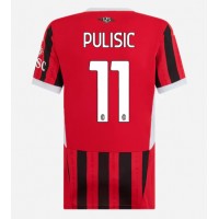 Dámy Fotbalový dres AC Milan Christian Pulisic #11 2024-25 Domácí Krátký Rukáv